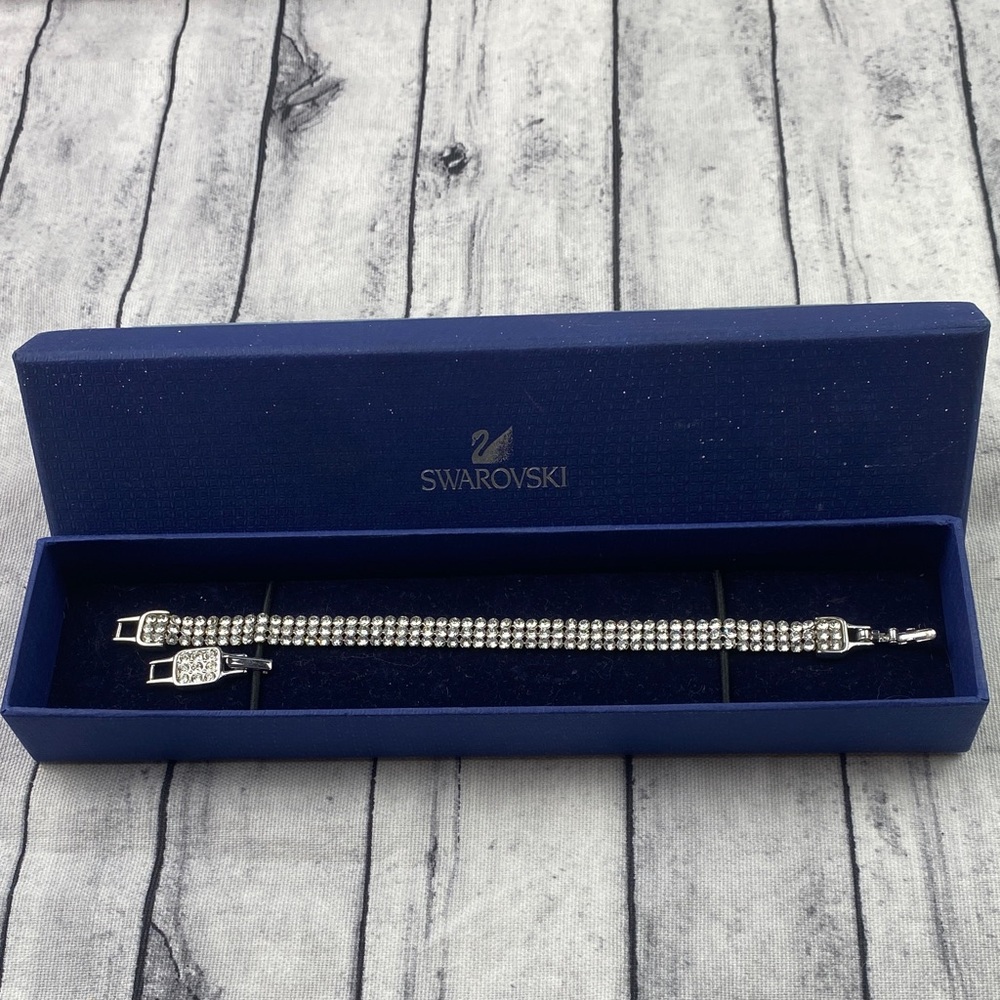 Swarovski Silver Tennis Bracelet with extender